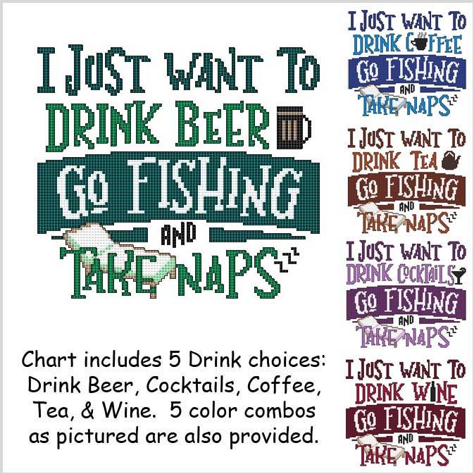 (image for) I Just Want To Drink .... GO FISHING and Take Naps